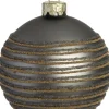 Intratuin Weihnachtskugel Rathdrum grau D 8 cm