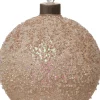 Intratuin Weihnachtskugel Rosy mit LED Beleuchtung gold D 12 cm