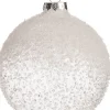 Intratuin Weihnachtskugel Carley weiß D 10 H 10 cm
