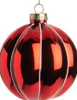 Intratuin Weihnachtskugel Clair rot D 8 H 8 cm