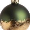 Intratuin Weihnachtskugel Caris D 8 cm grün gold