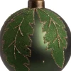 Intratuin Weihnachtskugel Olivet grün D 8 cm