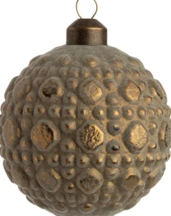 Intratuin Weihnachtskugel Filey Rauten gold D 8 cm