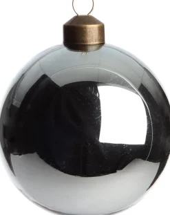 Intratuin Weihnachtskugel Dax blaugrau glänzend D 8 cm