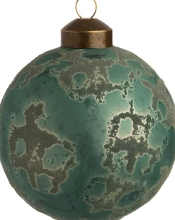 Intratuin Weihnachtskugel Ely grün D 8 cm