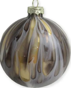 Intratuin Weihnachtskugel Truro gold Farbverlauf D 8 cm