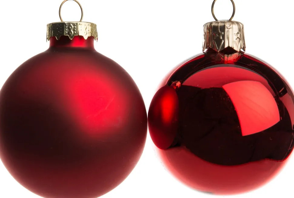 Intratuin Weihnachtskugeln rot matt und glänzend D 5 cm 12 St.