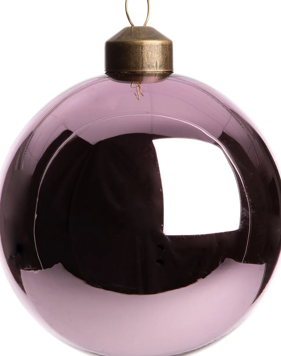 Intratuin Weihnachtskugel Autun violett glänzend D 8 cm