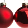 Intratuin Weihnachtskugeln rot matt und glänzend D 6 cm 10 St.