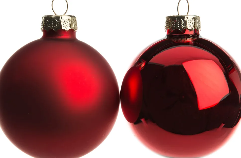 Intratuin Weihnachtskugeln rot matt und glänzend D 6 cm 10 St.