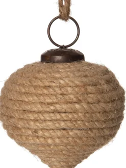 Intratuin Weihnachtskugel Seil weiß D 6 H 6 cm