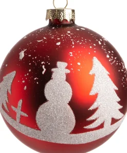 Intratuin Weihnachtskugeln Rioux rot D 8 cm