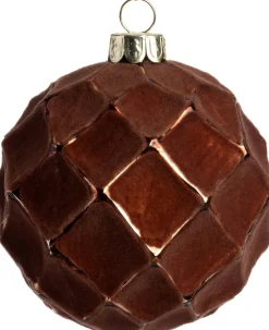 Intratuin Weihnachtskugel Carterton braun D 8 cm