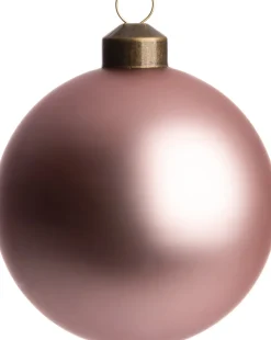 Intratuin Weihnachtskugel Caudry rosa matt D 8 cm