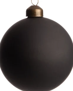 Intratuin Weihnachtskugel Biron schwarz matt D 8 cm