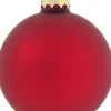 Intratuin Weihnachtskugeln rot matt und glänzend D 8 cm 6 St.