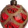 Intratuin Weihnachtskugel Cleggan rot D 8 cm