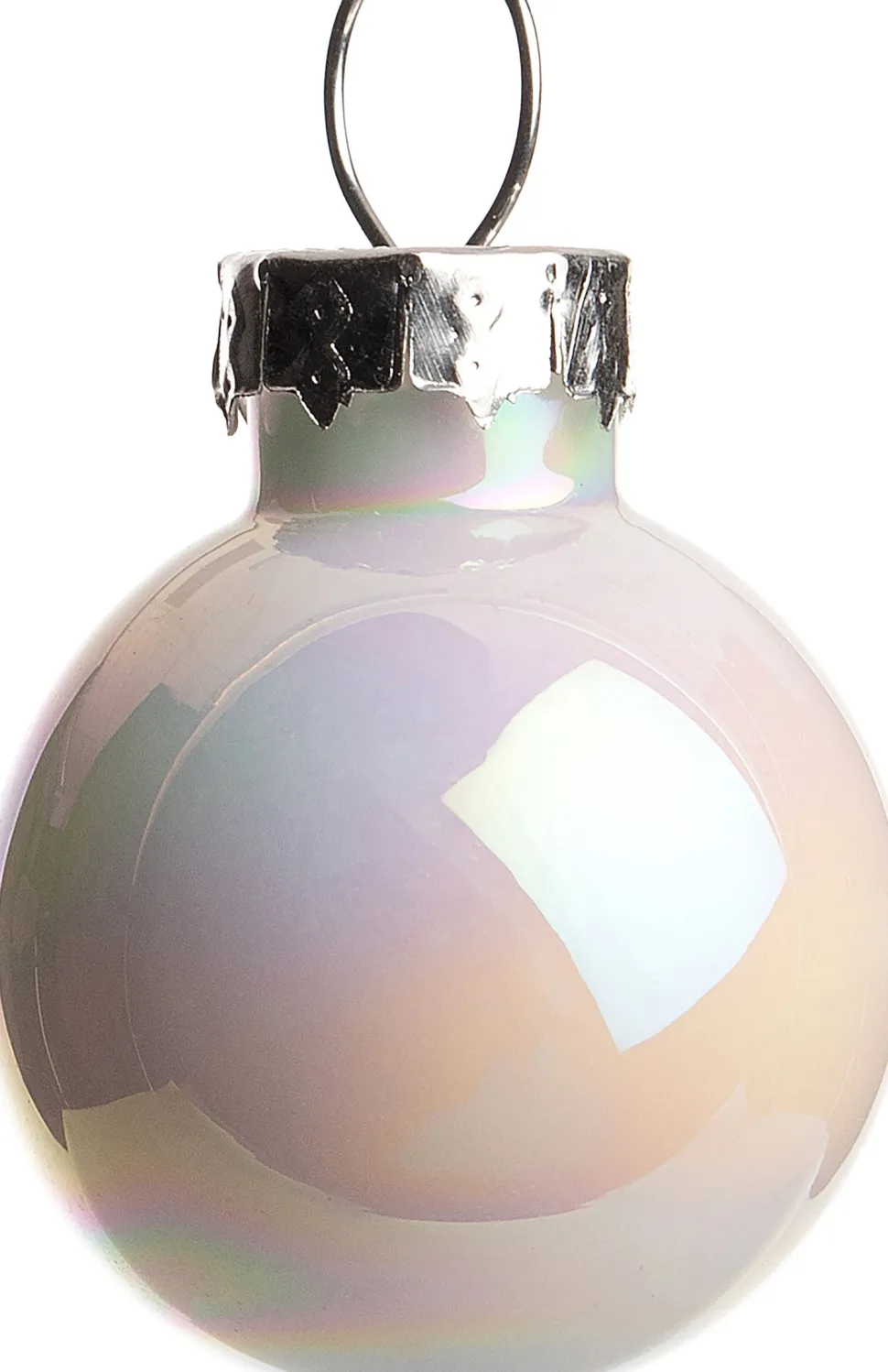 Intratuin Weihnachtskugeln perlweiß matt und glänzend D 2,5 cm 24 St.