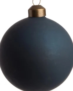 Intratuin Weihnachtskugel Labrit blau D 8 H 8 cm