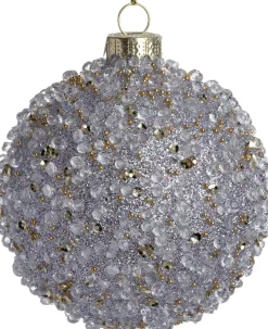 Intratuin Weihnachtskugel Charlbury lila D 8 cm