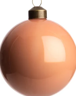 Intratuin Weihnachtskugel Belfort apricot glänzend D 8 cm