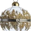 Intratuin Weihnachtskugel Athol transparent / gold D 6 cm
