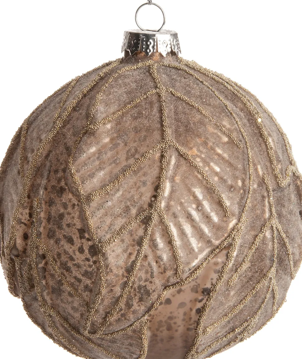 Intratuin Weihnachtskugel Cyntia braun D 10 H 10 cm