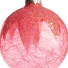 Intratuin Weihnachtskugel Aubais rosa transparent D 8 cm