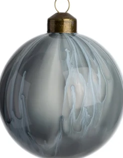 Intratuin Weihnachtskugel Truro grau Farbverlauf D 8 cm