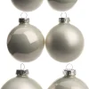 Intratuin Weihnachtskugeln weiß matt und glänzend D 5/6/7 cm 42 St.