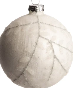 Intratuin Weihnachtskugel Alston weiß D 8 cm