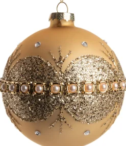 Intratuin Weihnachtskugel Tammy gold D 8 H 8 cm