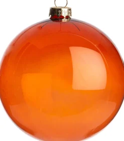 Intratuin Weihnachtskugel Brusque orange D 8 cm