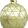 Intratuin Weihnachtskugel Charlbury Schneeflocke licht grün D 8 cm