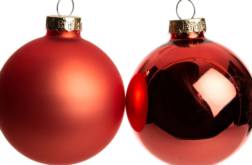 Intratuin Weihnachtskugeln orangerot matt und glänzend D 8 cm 6 St.