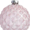Intratuin Weihnachtskugel Alloway rosa Karomuster D 8 cm