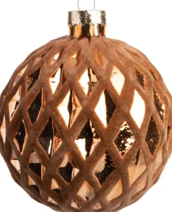 Intratuin Weihnachtskugeln Bernaville braun D 8 cm