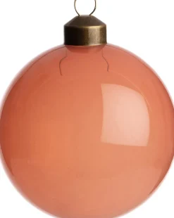 Intratuin Weihnachtskugel Belfort orange transparent D 8 cm