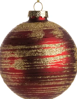 Intratuin Weihnachtskugel Callie D 6 cm bordeaux