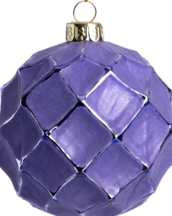 Intratuin Weihnachtskugel Carterton lila D 8 cm