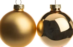 Intratuin Weihnachtskugeln dunkelrosa matt und glänzend D 5 cm 12 St.