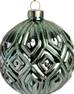 Intratuin Weihnachtskugel Windsor grün D 8 cm
