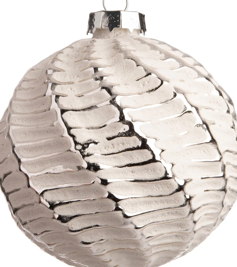 Intratuin Weihnachtskugel Bradfort weiß D 8 cm