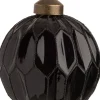 Intratuin Weihnachtskugel Orvan Waben schwarz D 8 cm