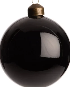 Intratuin Weihnachtskugel Biron schwarz glänzend D 8 cm