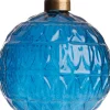 Intratuin Weihnachtskugel Laon Streifen blau transparent D 8 cm