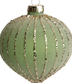 Intratuin Weihnachtskugeln Piennes grün D 8 cm