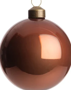 Intratuin Weihnachtskugel Colmar braun glänzend D 8 cm