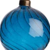 Intratuin Weihnachtskugel Lourdes Wellen blau D 8 cm