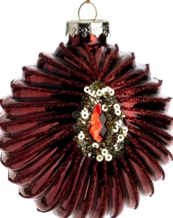 Intratuin Weihnachtskugel Barnsley rot D 8 cm